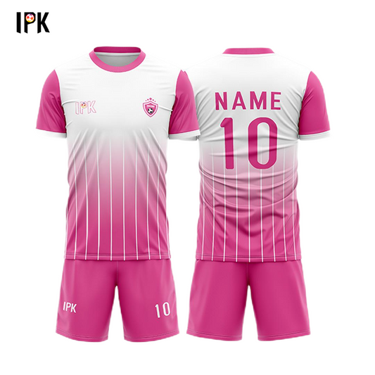 Pink&White | Custom Unisex Soccer Fans Jersey