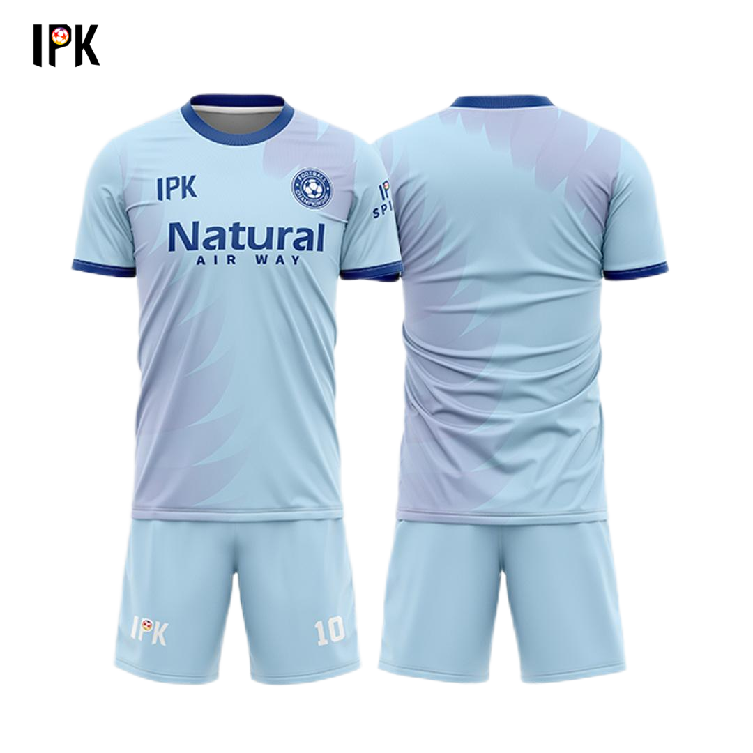 Maverick | Sky Blue Custom Round neck Unisex Soccer Jersey