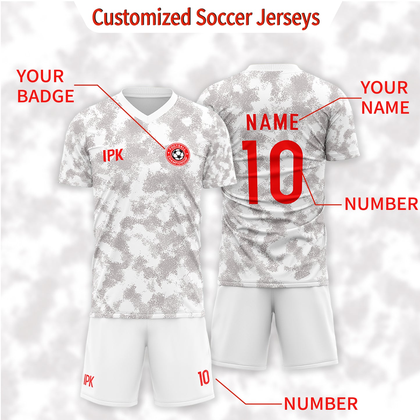 Pixel | Custom Unisex Soccer Fans Jersey