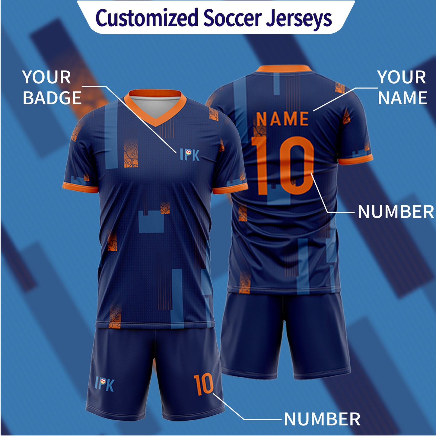 Square | Custom Unisex Soccer Fans Jersey