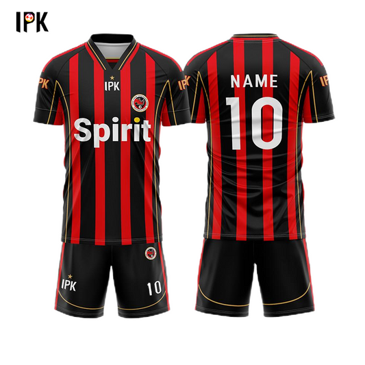 Red&Black |Custom Unisex Soccer Fans Jersey