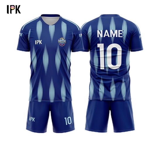 Blue fire | Custom Unisex Soccer Fans Jersey