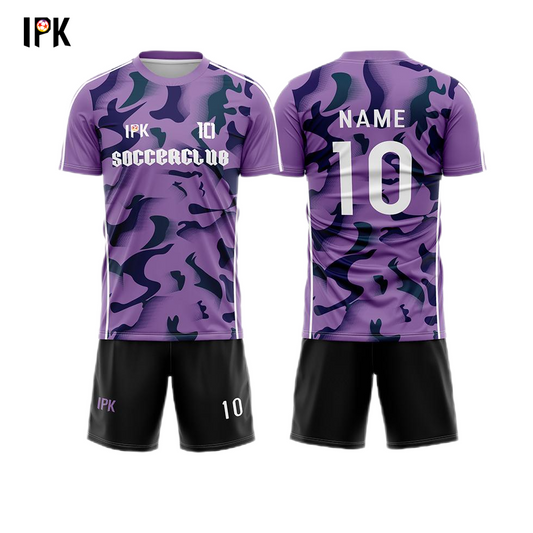 Purple light | Custom Unisex Soccer Fans Jersey